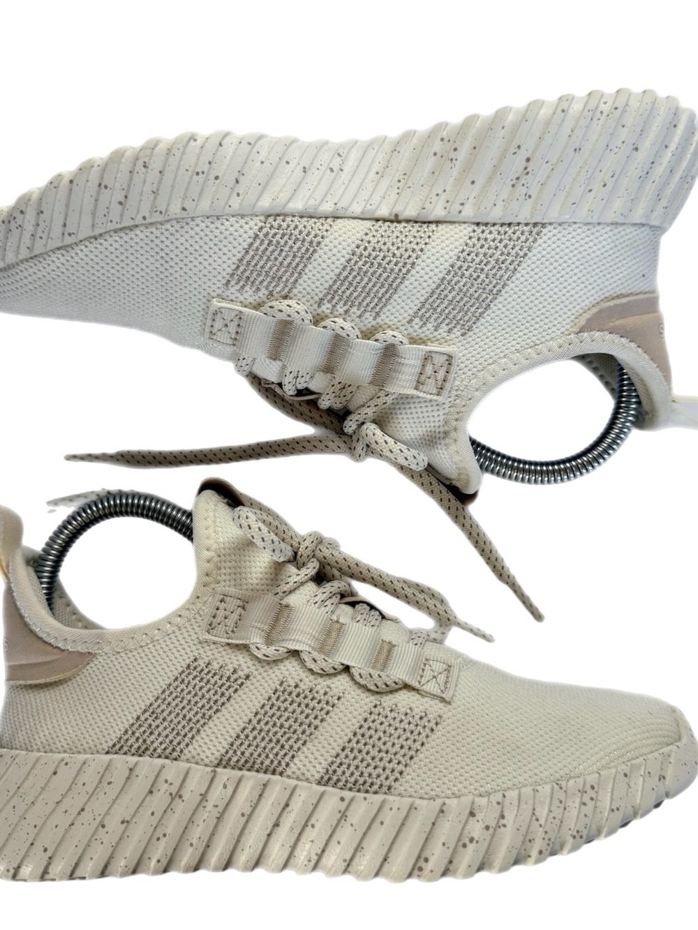 Adidas Kaptir Flow Off White Wonder Beige Womens Athletic‎ Sneaker Size 6 - Picture 6 of 10